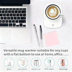 Misby Coffee Mug Warmer, Mug Warmer for Desk Use with Auto Shut Off, Gravity-Induction Coffee Warmer for Coffee Lovers Christmas/Birthday Gift Keep Beverages Coffee Cup Warmer (White)