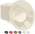 Party Solids 12 Oz Ivory Plastic Bowls Disposable Bowls for Hot Food Soup 50 Pcs - For Soup, Salad, Cereal, Desserts & Party Supplies