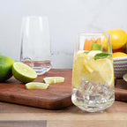 Larder & Vine Cafe Tall Glass Tumbler (4-Piece Set)