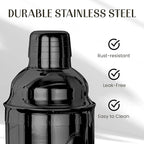 Mixology & Craft Bartender Kit - 15 Piece Set Including Cocktail Shaker and Bar Accessories, Perfect for Drink Mixing at Home, Plus Exclusive Recipe Cards