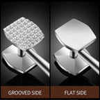 Aliglow Meat Tenderizer 304 Stainless Steel Meat Hammer/Mallet Tool/Pounder For Tenderizing and Pounding Steak, Beef And Poultry. Solid Metal Construction