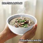 White Wheat Straw Bowls for Cereal and Salad,Alternative Plastic Bowls Set of 6,40oz Unbreakable Soup Bowls suitable for Kitchen,Party,Camping and R.V.