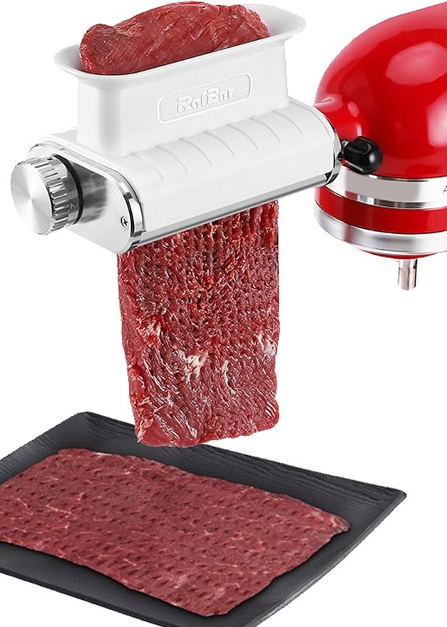 Meat Tenderizer Attachment for KitchenAid, Tenderizer Machine for Kitchen aid & Cuisinart SM50 Stand Mixers, Meat Tenderizer Tool, All Parts Dishwasher Safe