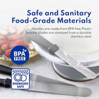 New Star Foodservice 38125 Straight Icing Spatula, 14-Inch Blade, 19-Inch Overall, Silver