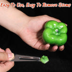 6 Pcs Tomato Stem Corer Strawberry Pitter Baller Practical Stainless Steel Huller Kitchen Tool Fruit Vegetable Stem Remover