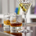 Luigi Bormioli Bach 11.25 oz Double Old Fashioned Glasses - Set of 4 Durable Lead-Free SON.hyx Crystal Drinkware, Titanium Reinforced, Made in Italy, Dishwasher Safe Bar Glassware