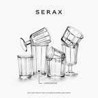 Set of 4 Longdrink Drinking Glasses | Surface glassware by Sergio Herman | Clear Water Glass Cups without Lids | Home Essentials, Kitchen Set | Suitable for Beer, Juice, Coffee