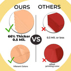 Exquisite 66% Thicker Premium Plastic Table Cloth Rectangle Table Cover 0.5 Mil 12 Pack Peach Table Cloth 54 Inch x 108 Inch Disposable Tablecloth Won't Tear Easily Like Cheap Thin Brands