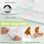 Stone Drying Mat for Kitchen Counter, Stain-Defying PU Leather, Large Stone Dish Drying Mat Foldable Absorbent Diatomaceous Earth Bath Mat Quick Dry for Bottles Cups Countertop 23" x 15.3"