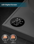 Electric Kettles, Gooseneck Electric Kettle, ±1℉ Temperature Control, Stainless Steel Inner, Quick Heating, for Pour Over Coffee, Brew Tea, Boil Hot Water, 0.9L Dark Grey