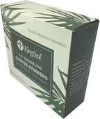 1000 Count | KingSeal Bamboo Coffee Stir Sticks, 5.5 inches, Square End, Stronger and Thicker Than Standard Wood, 100% Renewable and Biodegradable - 1 Box of 1000 Stirrers