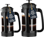 ESPRO - P3 French Press Coffee Maker – Patented Double Microfilter for Sludge and Grit Free Coffee, Black, 32 oz
