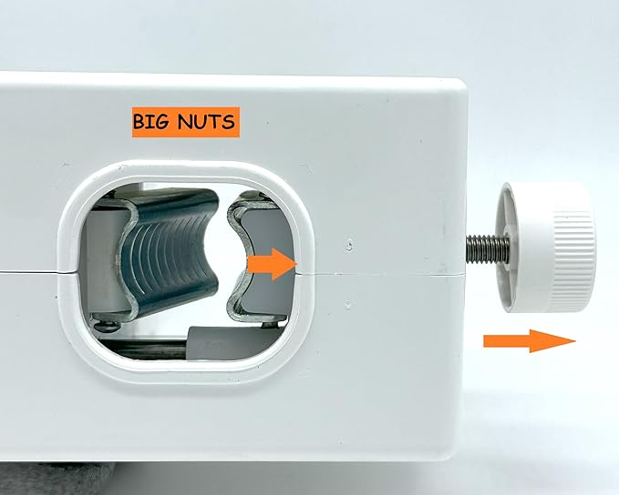 Pelamatic Electric Nut Cracker | Dual-Mode Manual & Auto | Adjustable for Pecans, Almonds, Nuts | NEW UPDATED Durable Compact Design, White, 6.69 x 11.02 x 3.54 in, Plastic