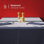 Gee Di Moda Rectangle Tablecloth - 60 x 126 Inch Chocolate Table Cloth for 8 Foot Rectangle Table - Heavy Duty Washable Fabric - for 8 Ft Buffet Table, Holiday Party, Dinner, Wedding & Baby Shower