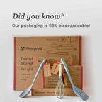 Starpack 'Like a Boss' XL Premium Silicone Cooking Utensils Set (6 Pcs) - Heat Resistant Kitchen Utensils 600°F - Non-Stick Silicone Utensil Set - Large Kitchen Utensils Set for Cooking & Serving