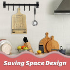 Kitchen Conversion Chart Cookbook Stand, Sturdy Wood Cook Book Holder, Recipe Cookbook Holder Stand with Kitchen Counters, Baking Christmas Gifts for Women, Accessiores for Holding Cookbooks