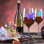 Minisland Multicolor Love Heart Cocktail Picks, 4.7 Inch Long Bamboo Fancy Toothpicks for Appetizers, Bridal Shower Wedding Valentines Party Food Drinks Garnish Fruit Skewer Sticks 100 Counts -MSL445