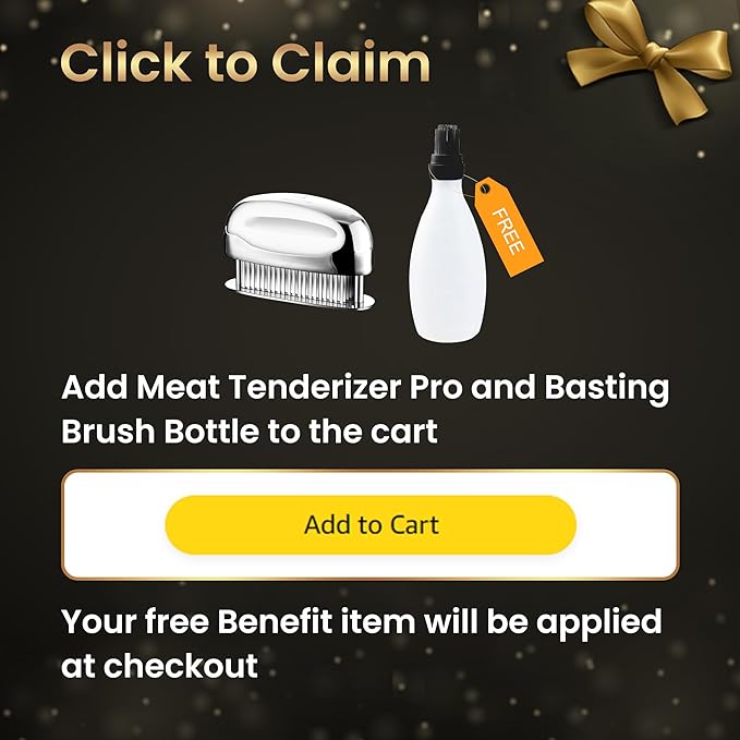 Meat Tenderizer Tool, Ultra Sharp Needle Blades 100% Stainless-Steel, Heavy-Duty Kitchen Gadgets, Hand Held Meat Tenderizer Needle Tool, Cooking Gadget for Tenderizing Chicken, Steak, Veal, BBQ