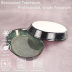 Oval 9.5 x 7 Inch Ceramic Pie Pan Quiche Baking Dish Set of 2, 22 Ounces Non-Stick Pie Dish Quiche Pan, Tart, Pot Pies, Dessert, Pie Plate for Apple, Oven, Dishwasher and Microwave Safe