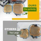 Air Fryer Liners for Ninja Crispi Air Fryer, Ninja Crispi Accessories for Ninja Crispy, 150Pcs Ninja Glass Air Fryer Liners, Crispi Air Fryer Parchment Paper Liners, Ninja Kitchen Appliances