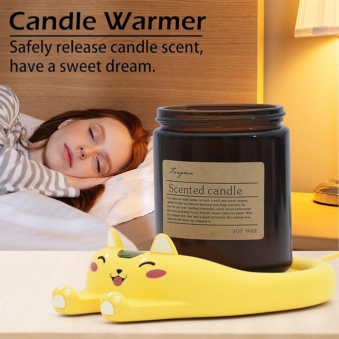 PUSEE Mug Warmer,Coffee Warmer for Desk Candle Warmer Auto Shut Off,Coffee Cup Warmer with 3 Temp Settings,Electric Beverage Warmer Plate for Coffee,Tea,Water Milk and Cocoa(Not Include Cup)