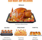 Geek Chef Air Fryer Oven 26 QT, Big Air Fryer, Toast Oven with Bake, Roast, Pizza, Easy to Use & Clean, 6 Slice Toast, Stainless Steel