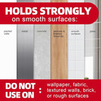 Utility Wall Hooks for Hanging Large 10 Hooks, Damage Free Hanging Wall Hooks with Adhesive Strips, Heavy Duty Adhesive Hooks Damage Free for Key Holder, Coat, Door, Shower Hanging