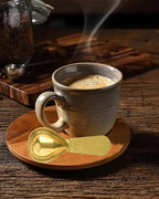 Coffee Scoop 30ml 2PCS, 2 Tablespoon Measuring Spoons, Ergonomics Design Coffee Scooper Stainless Steel Manufacture，Coffee Scoop for Ground Coffee Protein Powder Sugar Cereal (Gold, 2 tbsp-30ml)