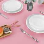 sancua 2 Pack Pink Tablecloth 60 x 102 Inch, Rectangle Table Cloth for 6 Feet Tables - Stain and Wrinkle Resistant Washable Polyester Table Cover for Dining Tables, Buffet Parties and Camping