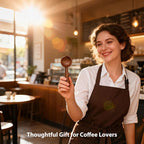 Walnut Coffee Scoop,Wooden Coffee Bean Measuring Spoon,5g Capacity,Natural Wood Coffee Scoop for Tea,Sugar & Powder,Rustic Kitchen Gift for Coffee Lovers