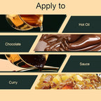 Mini Butter Warmer Pot, 6.7oz/200ml Stainless Steel Milk Warmer Pot with Dual Pour Spouts 3-Layer Composite Base Saucepan for Melting Heating Butter Milk Chocolate Coffee Tea (Gold)