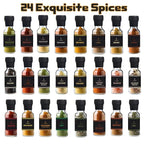 Spice Gift Set -24 Gourmet Spices For Cooking, Grilling, Rubs, Mixed Spice, Herbs, Spices & Seasonings, All Purpose Seasoning, Cooking Gifts For Men, Women, Birthday, Housewarming Gifts