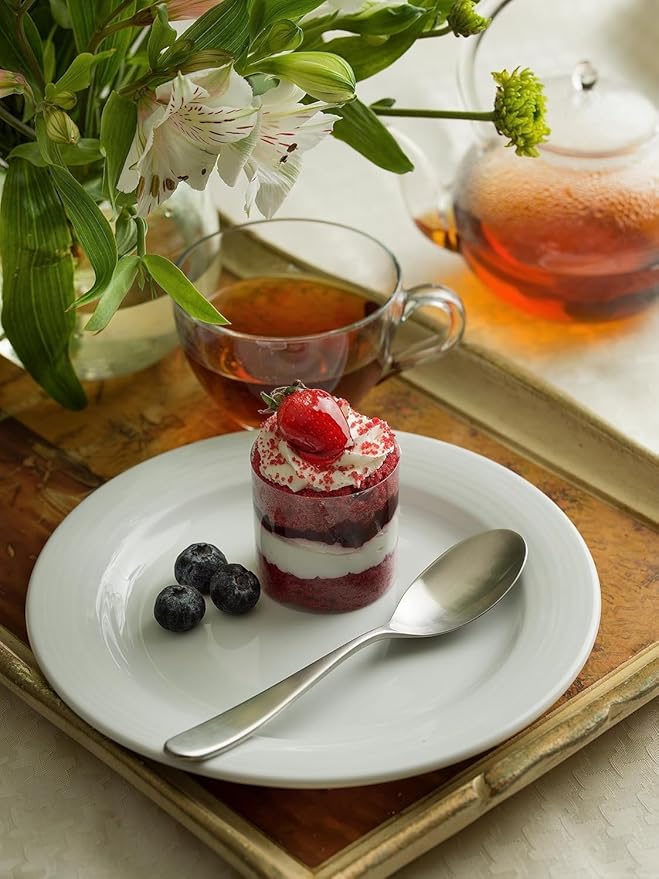 Matte Silverware Set, 18/10 Stainless Steel Satin Flatware, Modern Brushed Finish Cutlery, Dishwasher Safe & Durable, Built to Last (40-Piece, Fidenza)