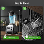 1800W Smoothie Blender and Grinder Combo 70OZ Large Capacity Countertop Blenders for Kitchen High Speed Blender for Smoothies Ice Crushing Frozen Drinks Puree