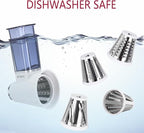 Slicer Shredder Attachment for Kitchenaid Stand Mixer, Salad Machine with Vegetable Slicer, Salad Maker, Food Slicers Cheese Grater Attachments for Kitchenaid Mixer Dishwasher Safe By Airpro,Blue