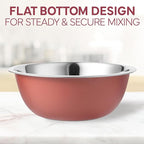 COOK WITH COLOR Stainless Steel Mixing Bowls Set - Nesting Bowls, 6 Pieces, Rose