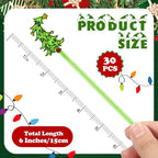 30 Pcs Christmas Drink Stirrers Xmas Stir Stick Holiday Coffee Swizzle Stick Reusable Plastic Hot Cocoa Bar Chocolate Decoration Cocktail Mixer(Whimsical Tree,Fresh Color)