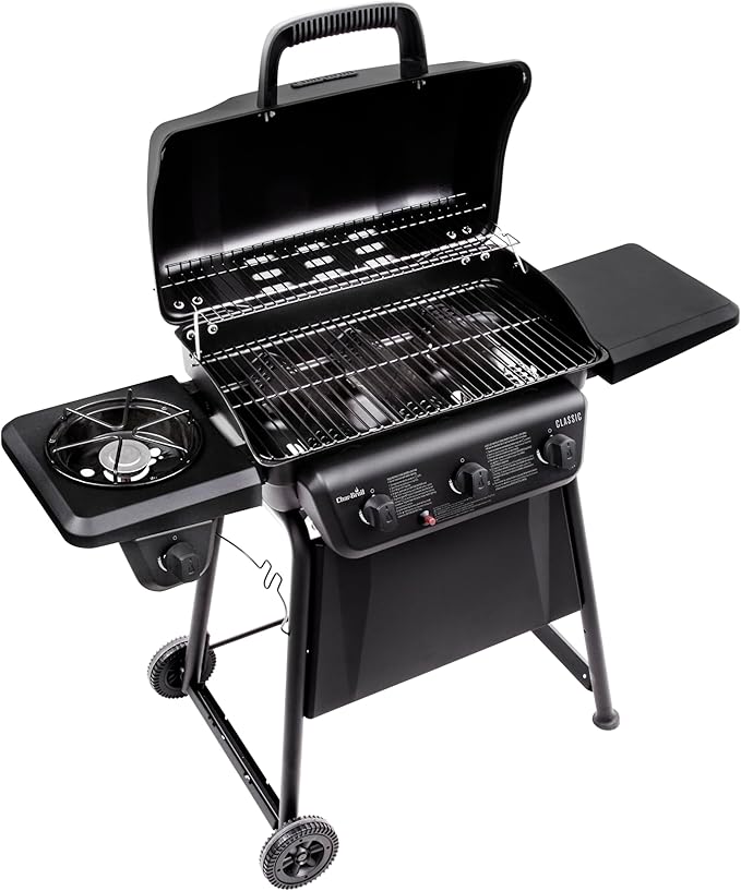 Char-Broil® Classic Series™ Convective 3-Burner with Side Burner Propane Gas Stainless Steel Grill - 463773817-P2