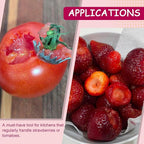 Strawberry and Tomato Corer, Kitchen Stem Huller Remover Tool, Red