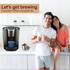 RETHONE Reusable K Cup for Keurig: Stainless Steel K Cup Coffee Pods Compatible with Keurig 1.0 & 2.0 Coffee Makers Machine, BPA-Free Refillable Coffee Filters with Tight Seal, Easy to Clean