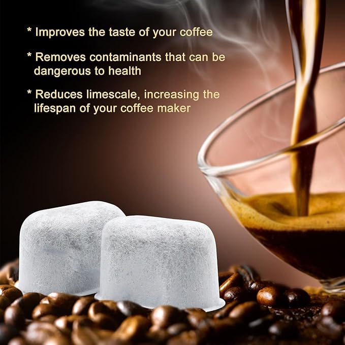 12 Pack Keurig Compatible Water Filters Replacement by Possiave - Charcoal Water Filters for Keurig - Fit Keurig 2.0 and 1.0 Classic Coffee Makers