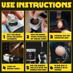 Smoking Gun Edible NON-toxic Bubble Mixture for Cocktail - (2 x 8oz), Wood Smoke Infuser and Smoker Machine Accessory - Cold Smoke for Drinks - Pack of 2 - made in USA