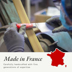 Made In Cookware - 9" Inch Bread Knife - Crafted in France - Full Tang With Pomme Red Handle