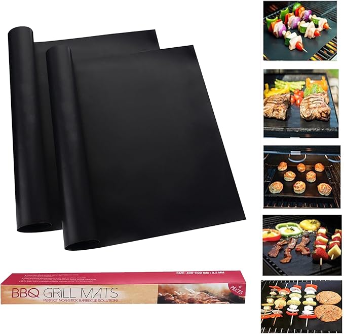 Oven Liners for Bottom of Electric Gas Oven - 2 Pack Large Heavy Duty Oven Mat, Heat Resistant Oven Liners for Bottom of Electric Oven, 15.74"x 23.6". (2PACK)