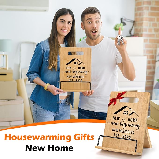 Housewarming Gifts New Home 2025 Cookbook Stand, Housewarming Gifts New Home Gifts Ideas, Best House Warming Gifts for Women Couples New homeowner, New Apartment Gifts Closing Gifts for Home Buyers