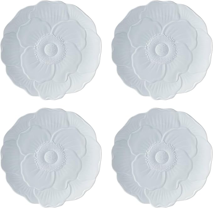 Lenox 897766 Butterfly Meadow Floral Accent Plates, Blue, Set of 4