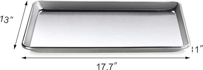 New Star Foodservice Commercial 18-Gauge Aluminum Sheet Pan & Silicone Baking Mat (13 by 18-Inch (Half Size))