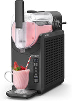 Hicozy F1 Slushie Machine, Professional Frozen Drink Maker, Slushy Machine for Home, No Ice Needed, Self-Cleaning, 5 Presets for Milkshakes, Cocktail, Frappés, and More (Black)