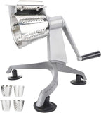 Food, Multi‑Functional Hand Crank Cutter Vegetable Cutter Cheese Grater Nut Grinder Food Processors with 5 for Household Restaurant Kitchen