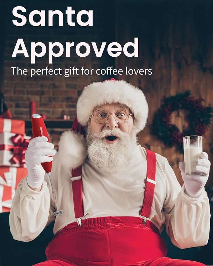 Elementi Milk Frother Handheld - Electric Stirrer and Powerful Protein Powder Mixer Wand, Easy-to-Use Mini Mixer Wand for Quick Delicious Cocktails, Coffee Frother Handheld and Coffee Stirrers (Mocha)